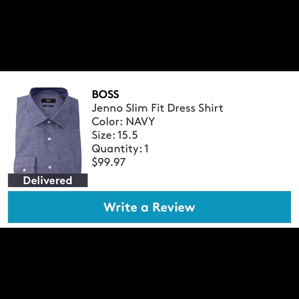 Boss by Hugo Boss - “Jenno” Slim Fit 15.5